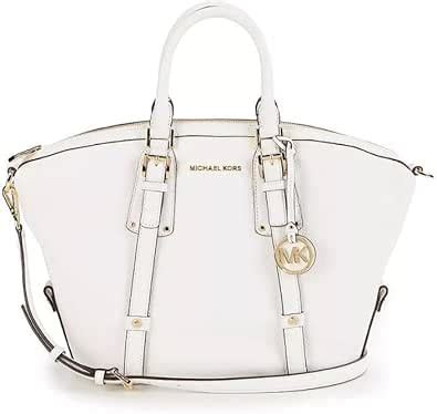 michael kors bedford belted satchel|Michael Kors Bedford Belted Satchel Bag , Optic White.